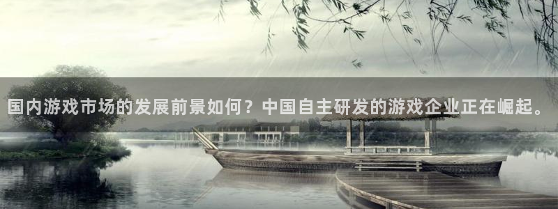 db电竞官网注册平台是什么意思：国内游戏市场的发展前景如何？中国自主研发的游戏企业正在崛起。