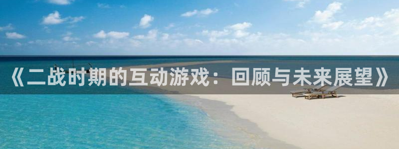 db电竞平台：《二战时期的互动游戏：回顾与未来展望》